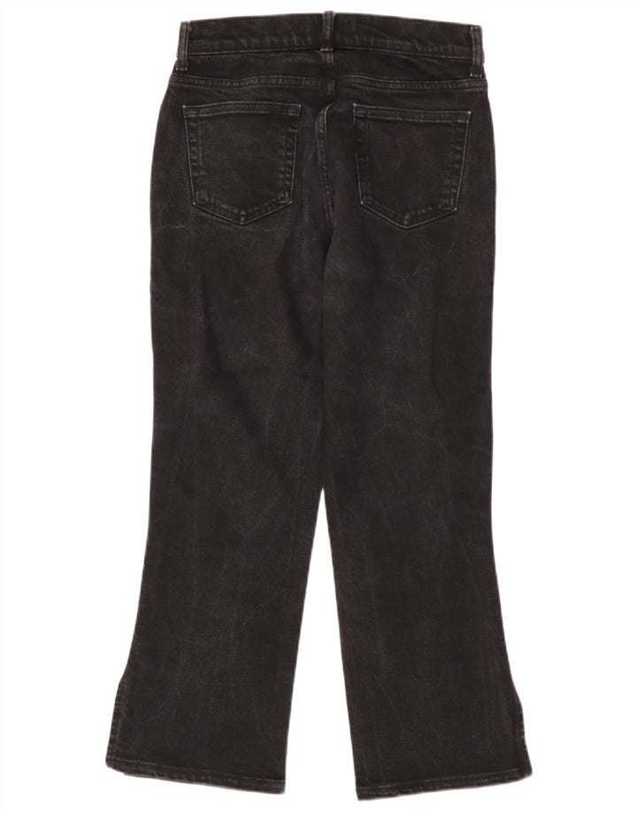 Zara Womens Cropped Jeans EU 40 Large W30 L25 Black Bomuld