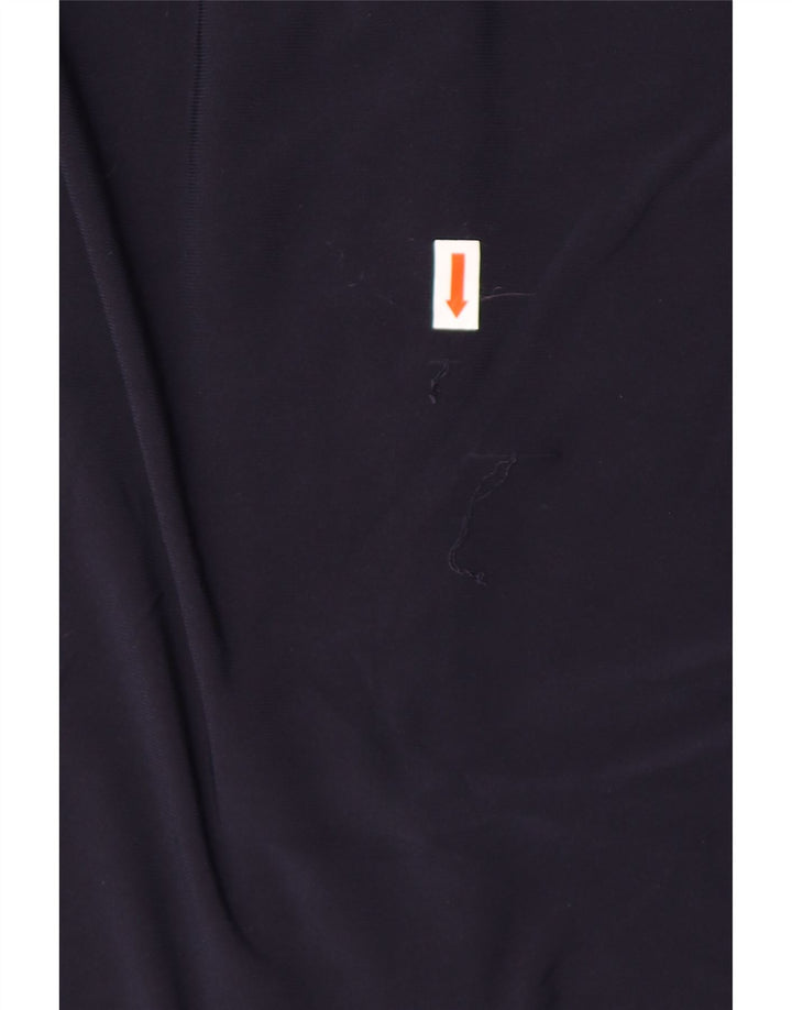 TOMMY HILFIGER Dame bluse Top UK 14 Medium Navy Blue Polyester