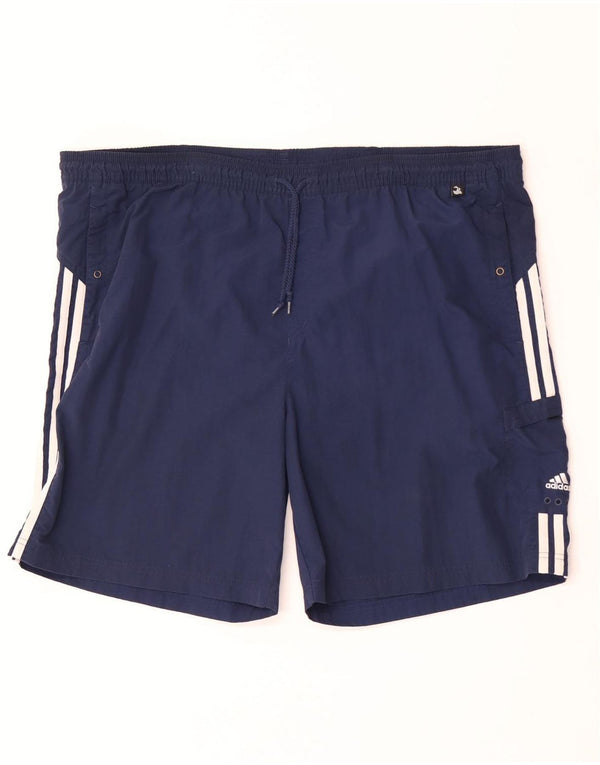 Adidas badeshorts til mænd 2XL marineblå nylon