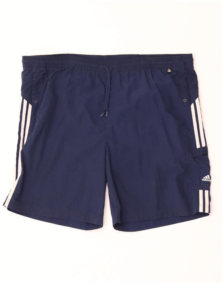Adidas badeshorts til mænd 2XL marineblå nylon