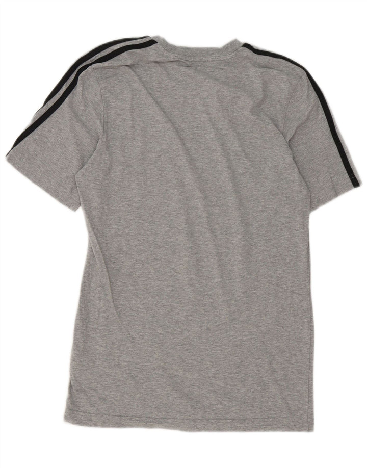 Adidas Herre T-Shirt Top Lille Grå Bomuld