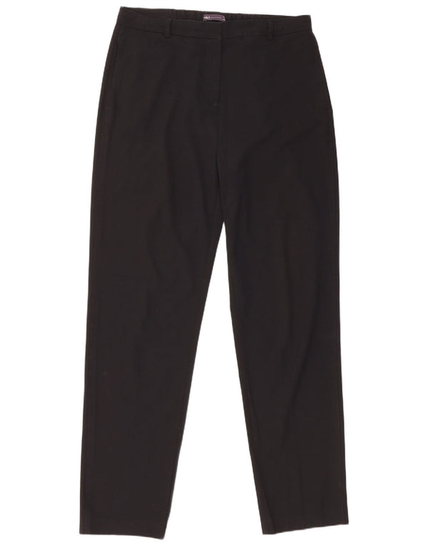 Marks & Spencer kvinders højtaljede chinobukser UK 14 Large W34 L32 Black