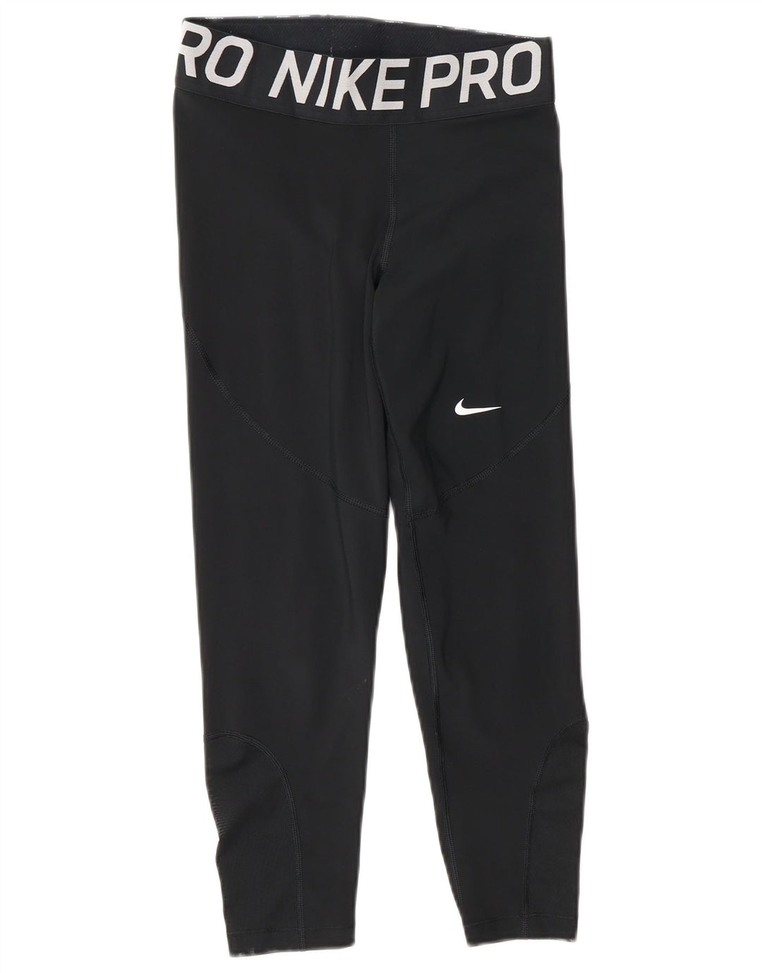 Nike Dame Dri Fit Grafiske Capri Leggings UK 10 Small Black