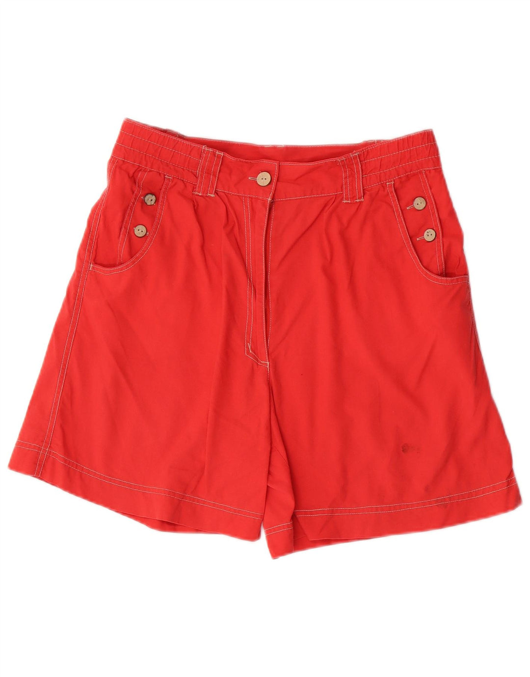 Vintage Kvinder Casual Shorts IT 42 Medium W30 Rød