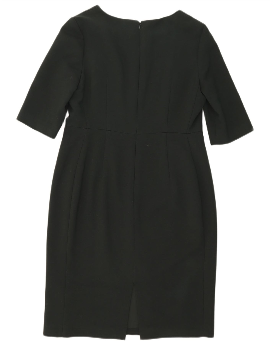Hobbs Kvinders 3/4-ærmede Skede Kjole UK 14 Stor Grøn Polyester