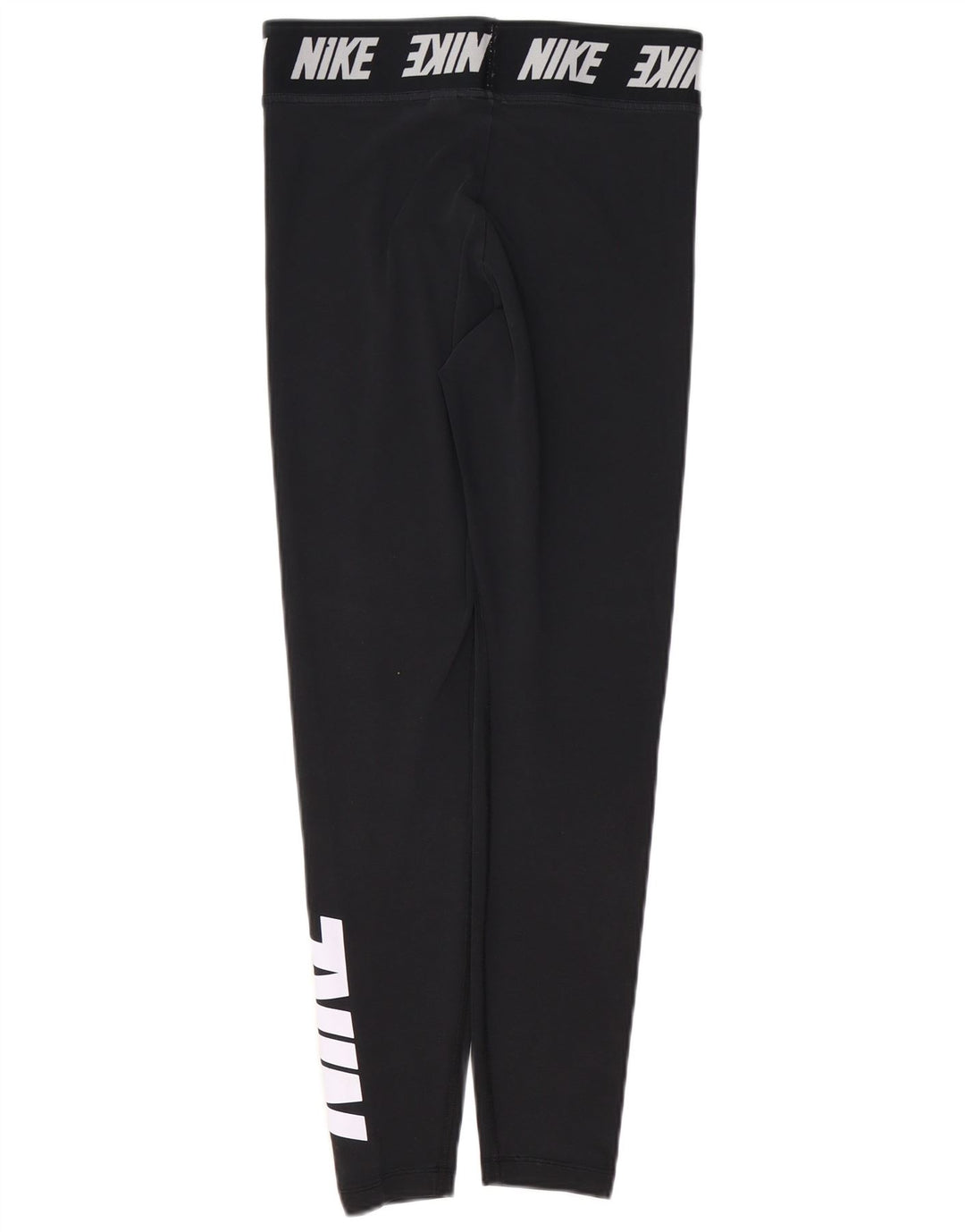 NIKE Grafiske Leggings til kvinder UK 14 Medium Sort Bomuld