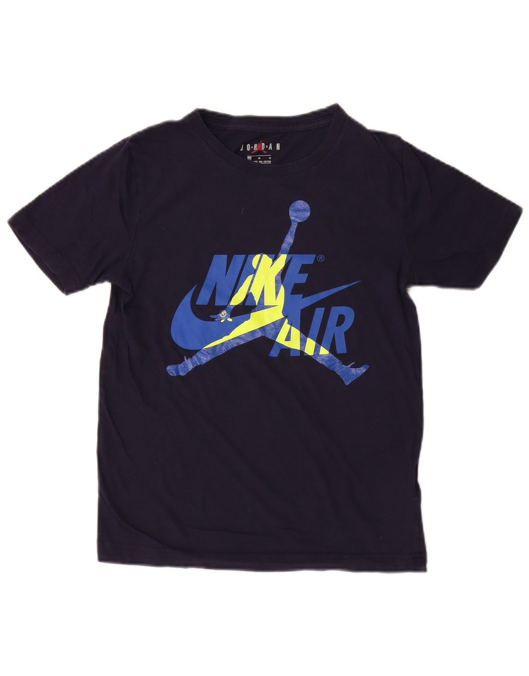 Jordan drenge grafisk t-shirt top 10-11 år medium marineblå bomuld