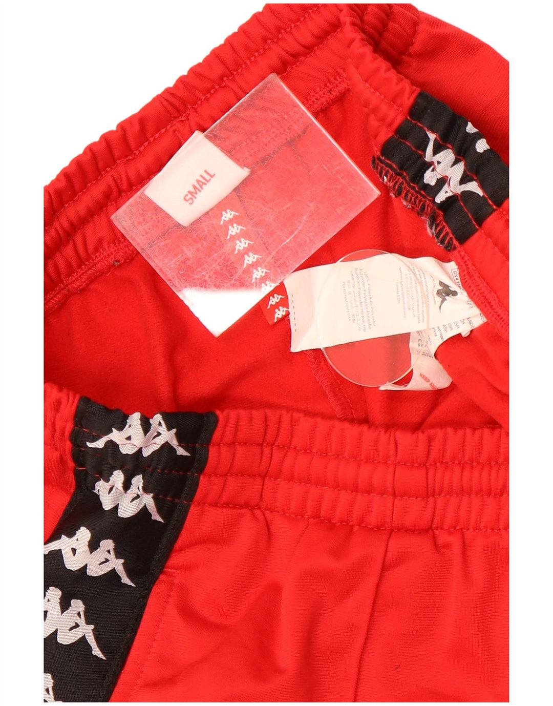 Kappa Herre grafiske sportsshorts Small Red Colourblock Polyester