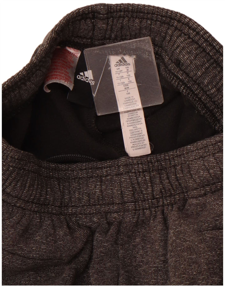 ADIDAS træningsdragt til piger Joggers 11-12 år grå flækket bomuld