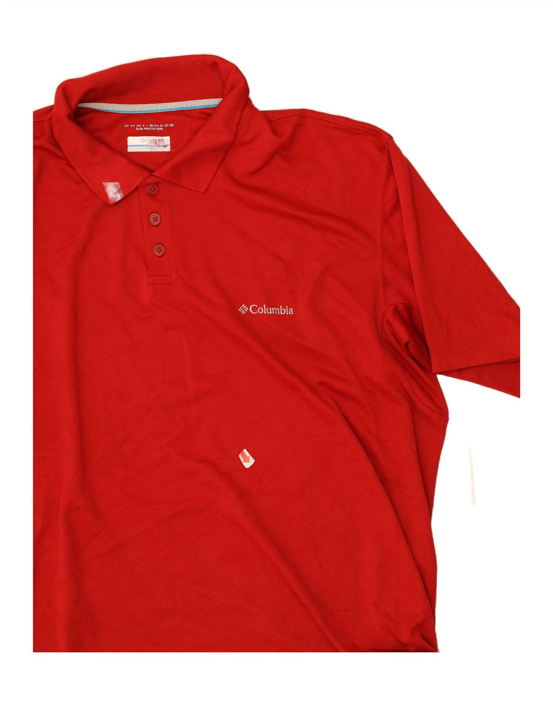 COLUMBIA Mens Polo Shirt 2XL Red Polyester Vintage Columbia and Second-Hand Columbia from Messina Hembry 