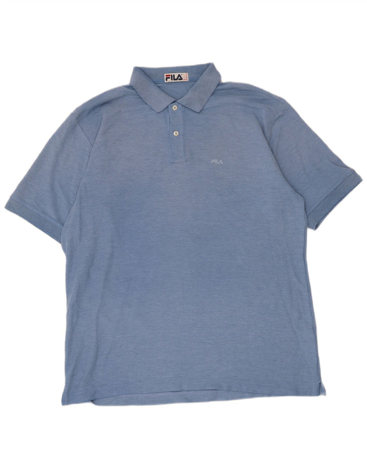 Fila Polo Shirt til mænd XL Blå Bomuld