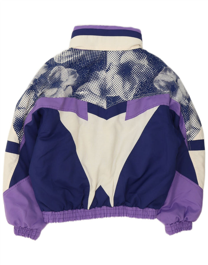 Fila Dame Loose Fit Skijakke IT 42 Medium Lilla Polyester Retro