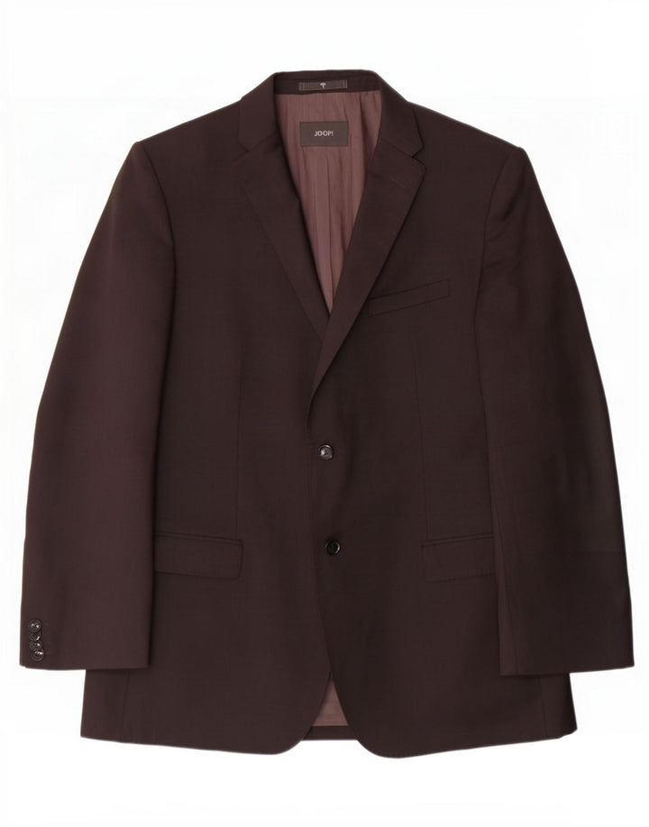 Joop Herre 2 Knaps Blazer Jakke IT 52 XL Sort Uld