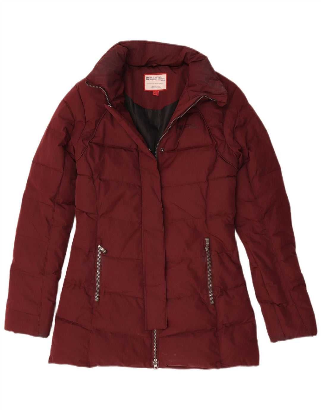 Mountain Warehouse Dame polstret jakke UK 8 Small Bourgogne Polyester