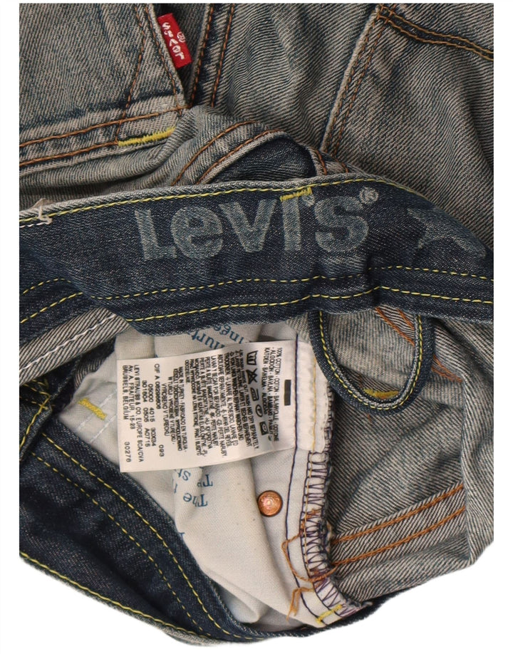 Levi's grafiske denimshorts til kvinder W30 mellemblå bomuld