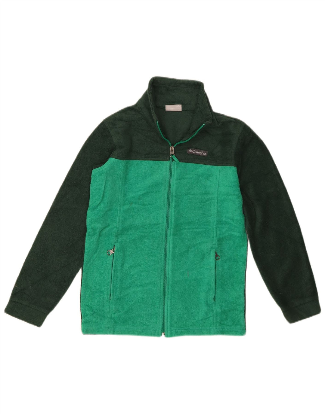 Columbia Girls Fleecejakke 10-11 år Medium Grøn Colourblock Polyester