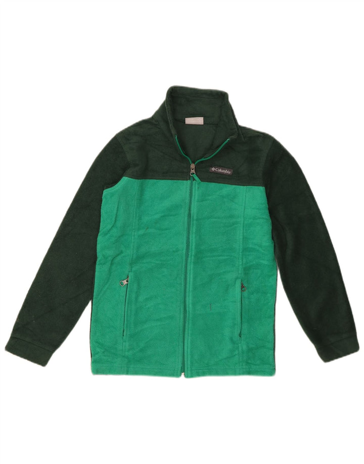 Columbia Girls Fleecejakke 10-11 år Medium Grøn Colourblock Polyester
