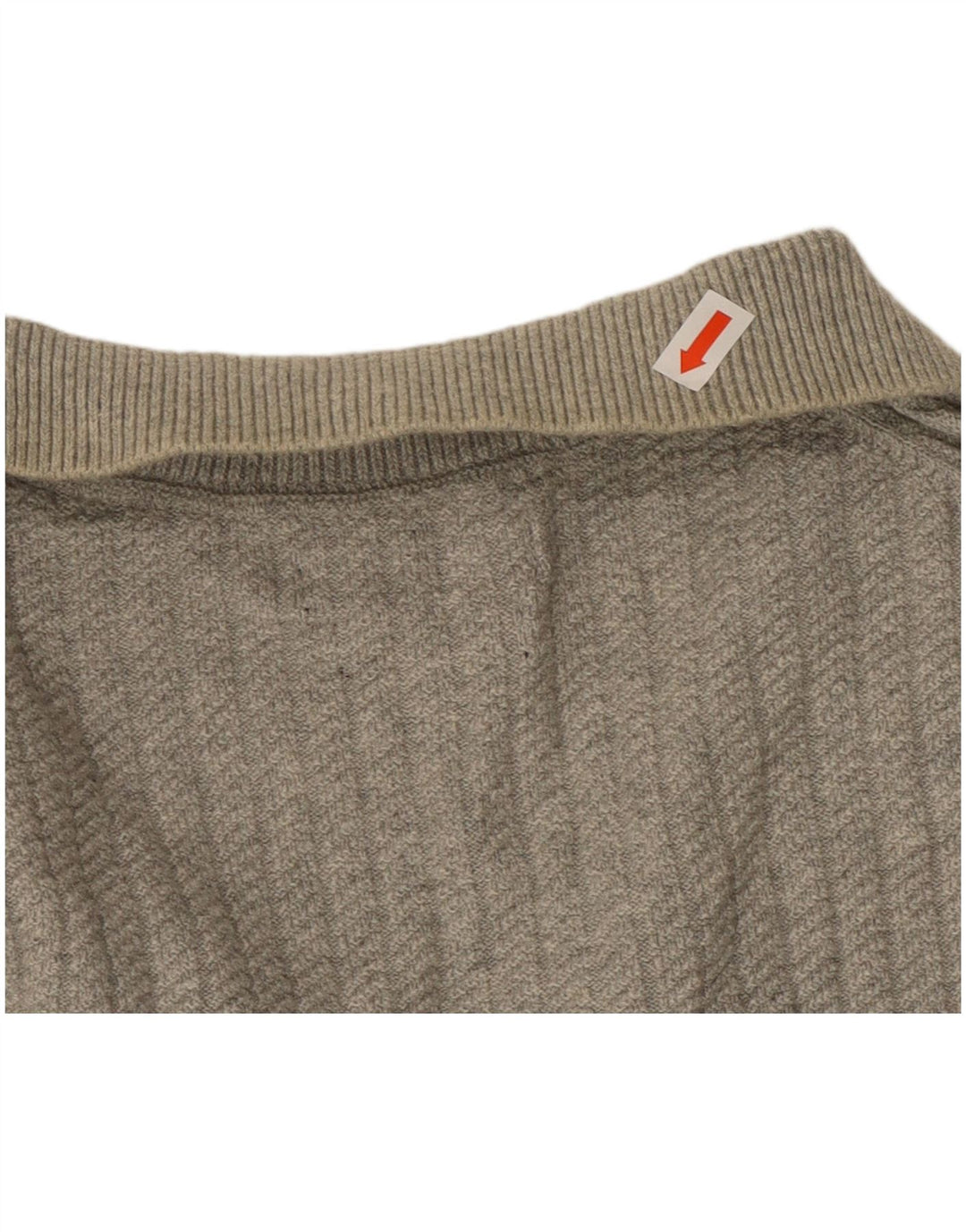 MASSIMO DUTTI Herre Polo Neck sweater Medium Grå Bomuld