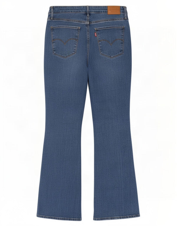 Levi's Womens 724 High Rise Bootcut Jeans W32 L30 Blue Lyocell