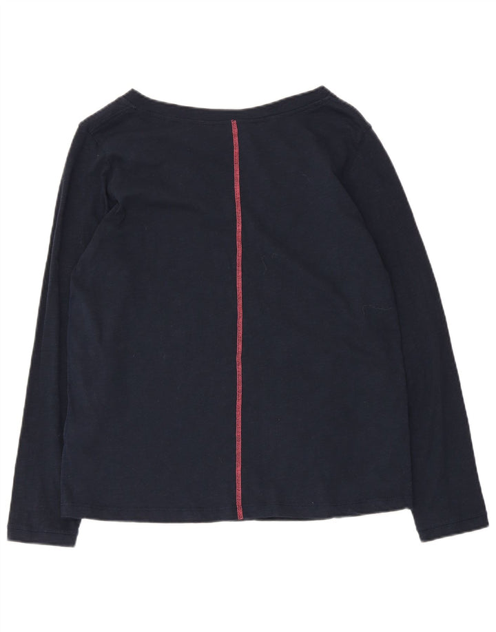 White Stuff Dame Top Langærmet UK 12 Medium Navy Blue Bomuld