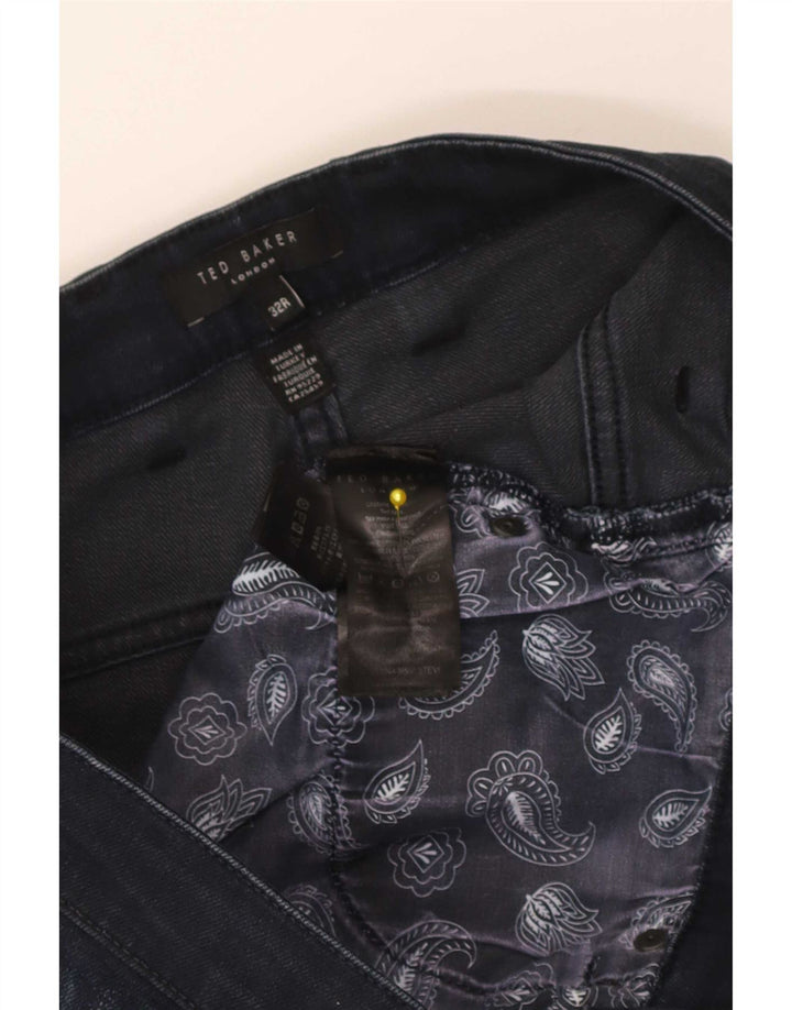 Ted Baker Herre Slim Jeans W32 L31 Marineblå Bomuld