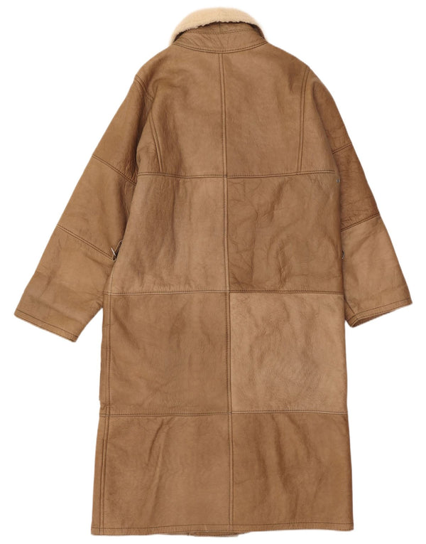 LORINGHOVEN Herre Shearling Overfrakke UK 36 Small Beige Lammeskind