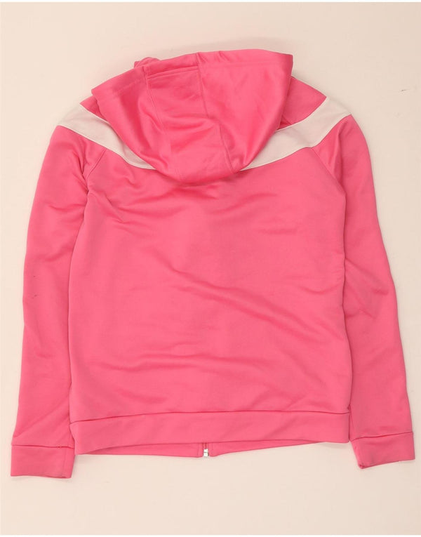 Adidas Dame-hættetrøje Sweater UK 8-10 Small Pink Colourblock Polyester