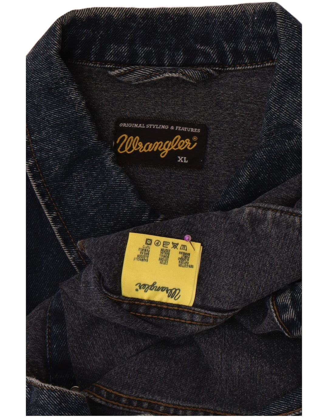Wrangler Herre denimjakke UK 42 XL Blå Bomuld