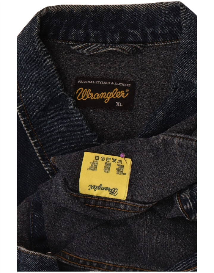 Wrangler Herre denimjakke UK 42 XL Blå Bomuld