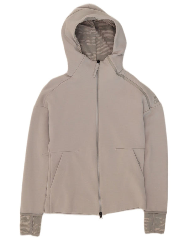 Adidas Dame Hættetrøje Sweater UK 6 XS Grå