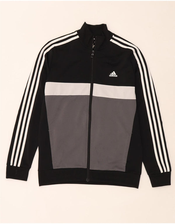 Adidas Boys Aeroready Tracksuit Topjakke 13-14 år Sort Colourblock