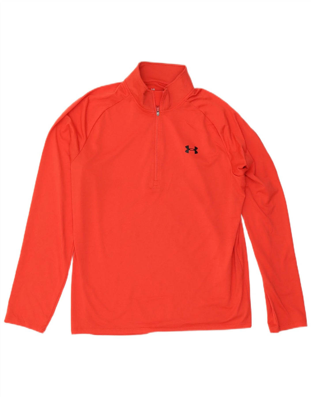 Under Armour Herre Zip Neck Pullover Træningsdragt Top Stor Rød