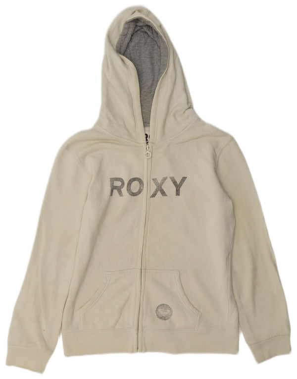 Roxy Girls Graphic Hoodie Jumper 15-16 Years Off White