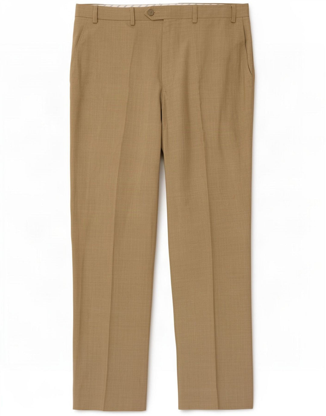 Marks & Spencer bukser med lige jakkesæt til kvinder W36 L29 Khaki Polyester