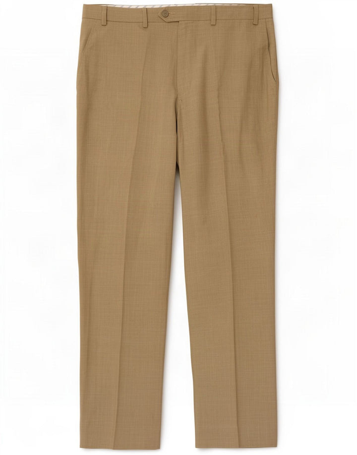 Marks & Spencer bukser med lige jakkesæt til kvinder W36 L29 Khaki Polyester
