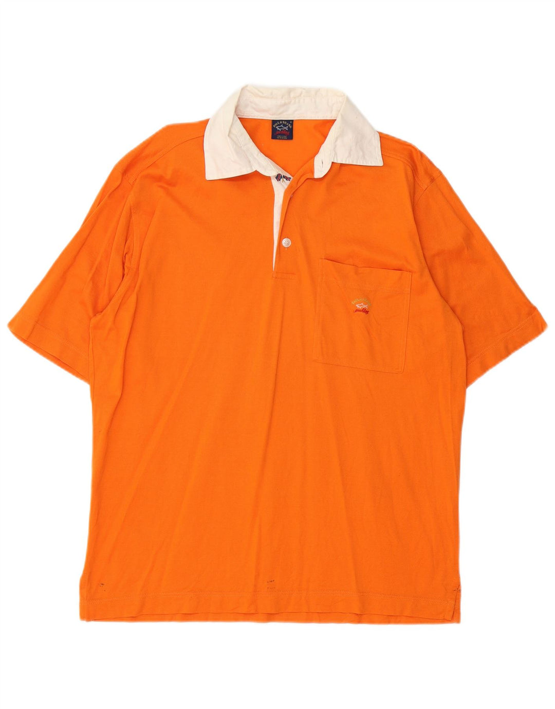 PAUL & SHARK Rugby poloshirt til mænd Medium Orange