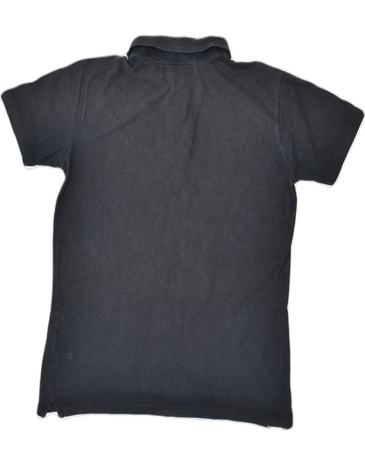 RIFLE Mens Polo Shirt Medium Grey Cotton | Vintage | Thrift | Second-Hand | Used Clothing | Messina Hembry 