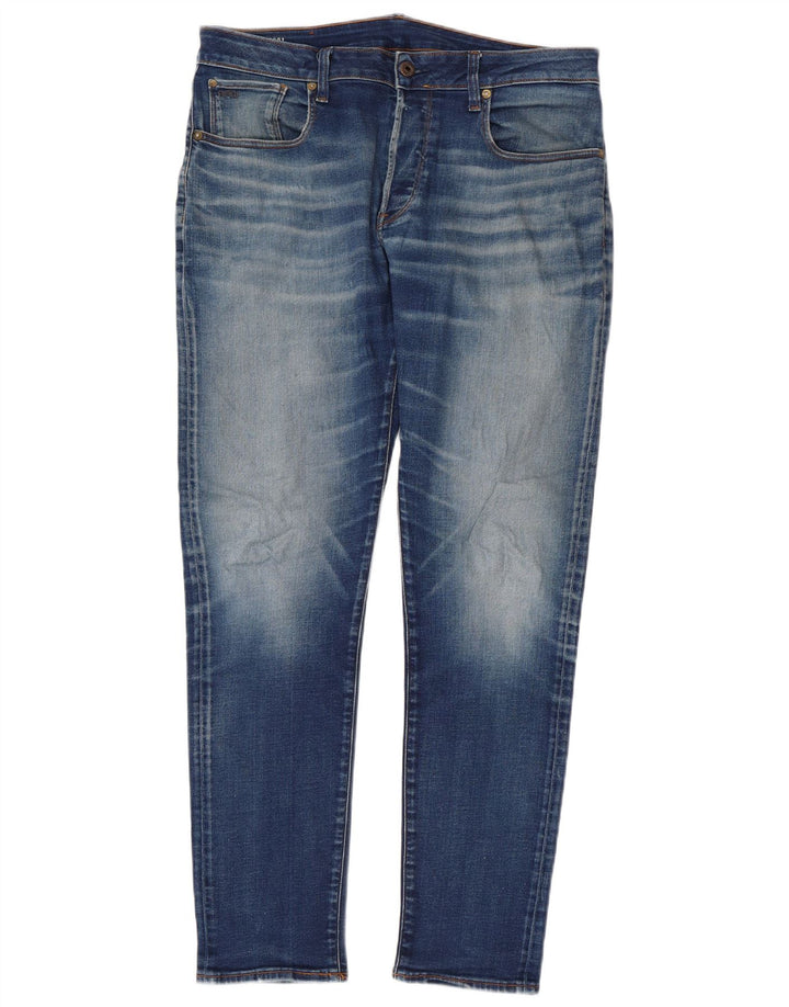 G-STAR Herre 3301 Slim Jeans W34 L34 Blå Polyester