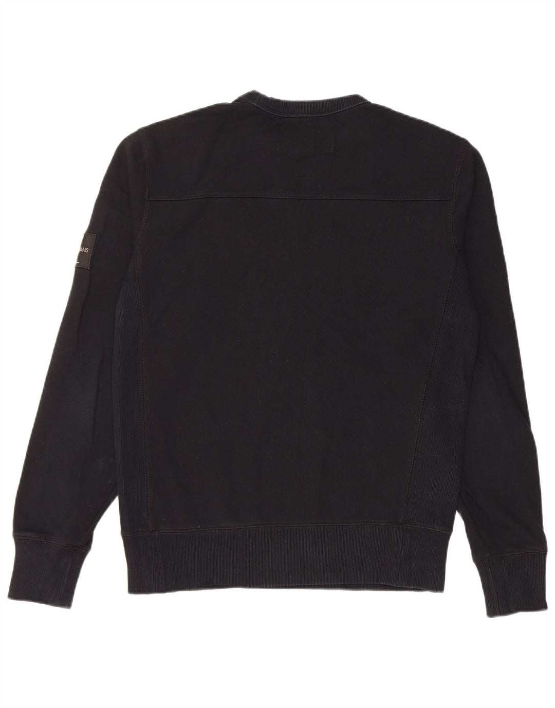 Calvin Klein Herre grafisk Regular Fit Sweatshirt Jumper Lille sort bomuld
