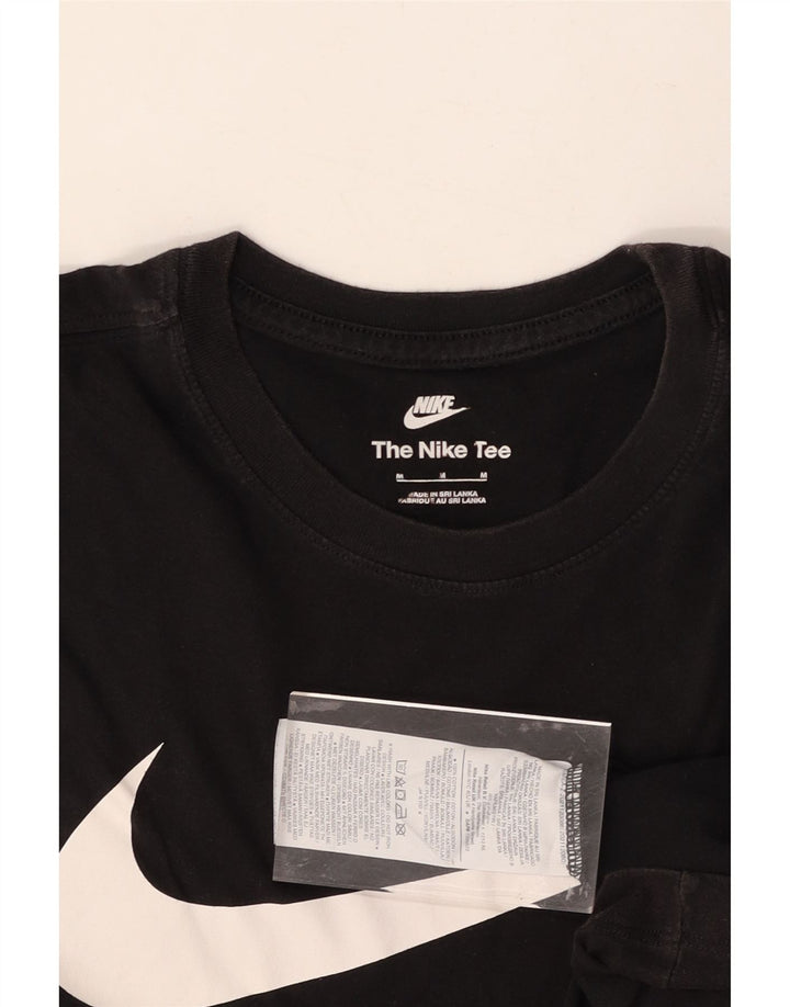 NIKE Mens Graphic T-Shirt Top Medium Black Cotton Vintage Nike and Second-Hand Nike from Messina Hembry 