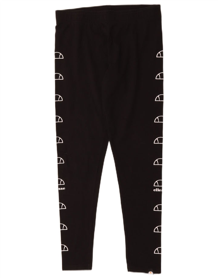 Ellesse Womens Grafiske Leggings UK 14 Large Black
