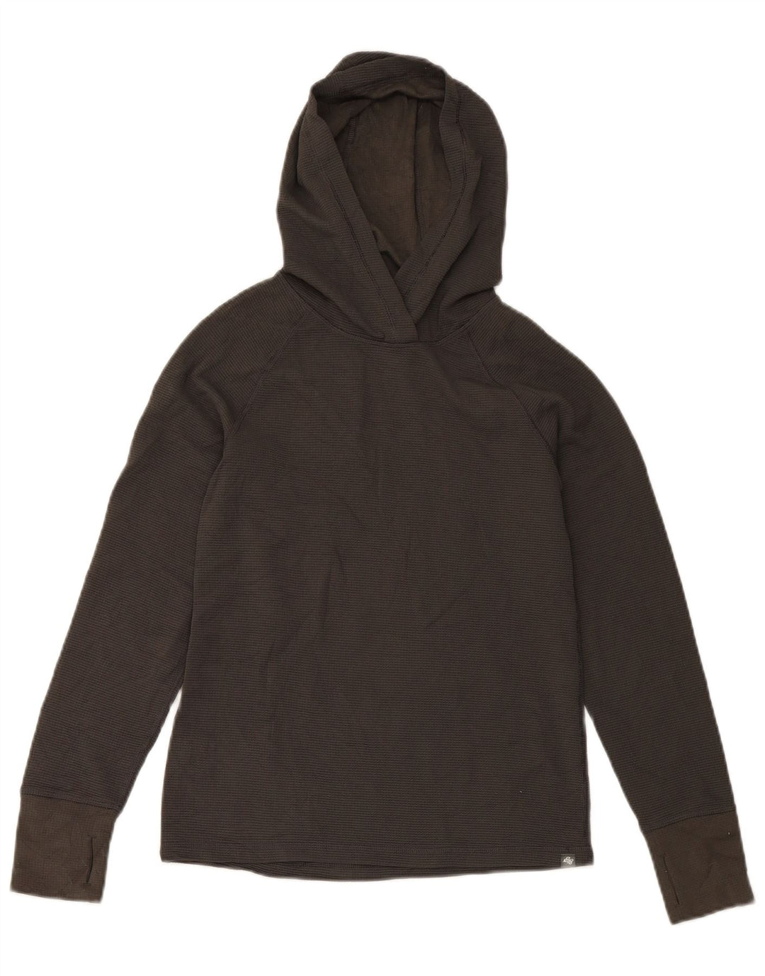 Eddie Bauer Dame hættetrøje Langærmet UK 6 XS Grå Polyester