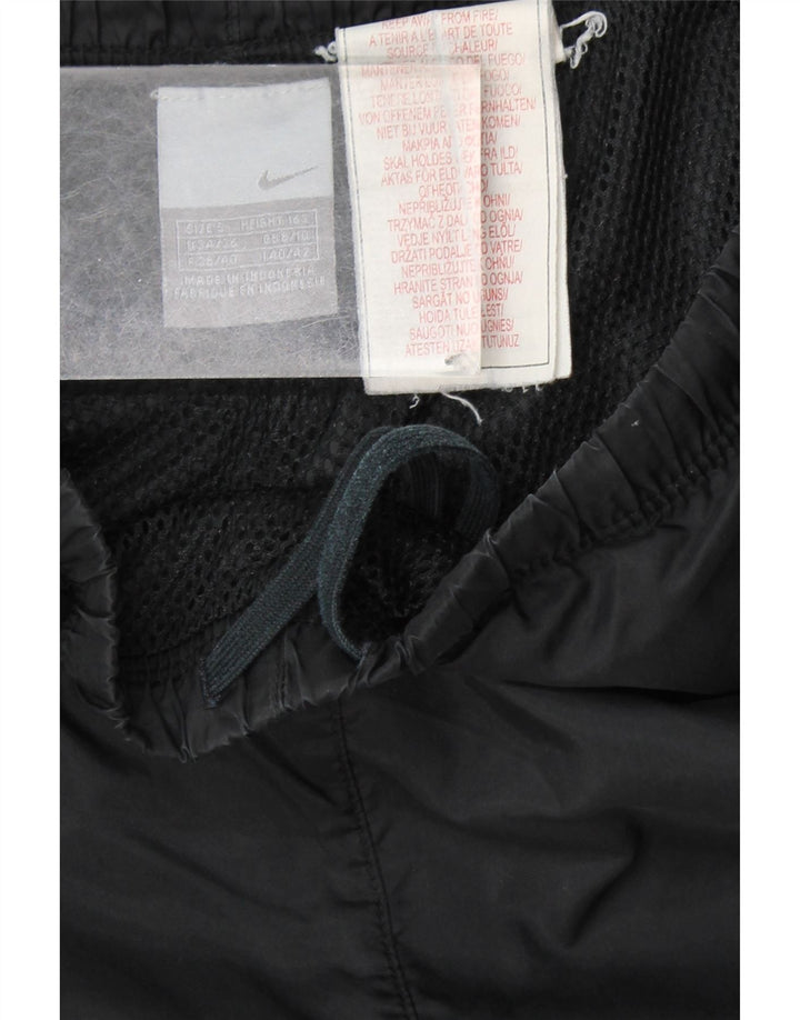 NIKE vandtætte bukser til kvinder UK 8/10 Lille sort nylon