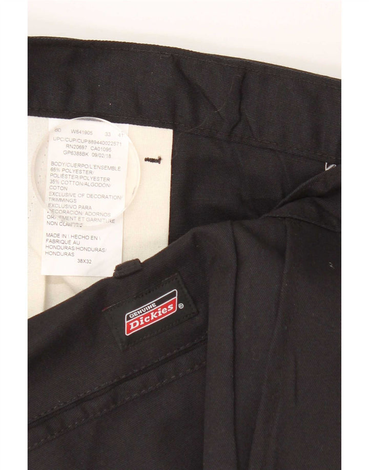 Dickies Straight Chino-bukser til mænd W38 L32 Sort polyester