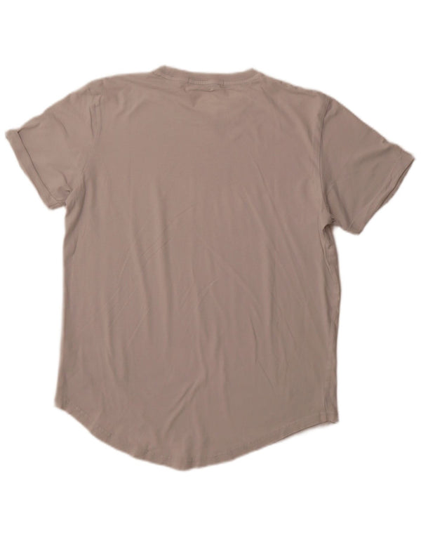 CALVIN KLEIN JEANS Herre grafisk T-shirt Top Medium Hvid Bomuld