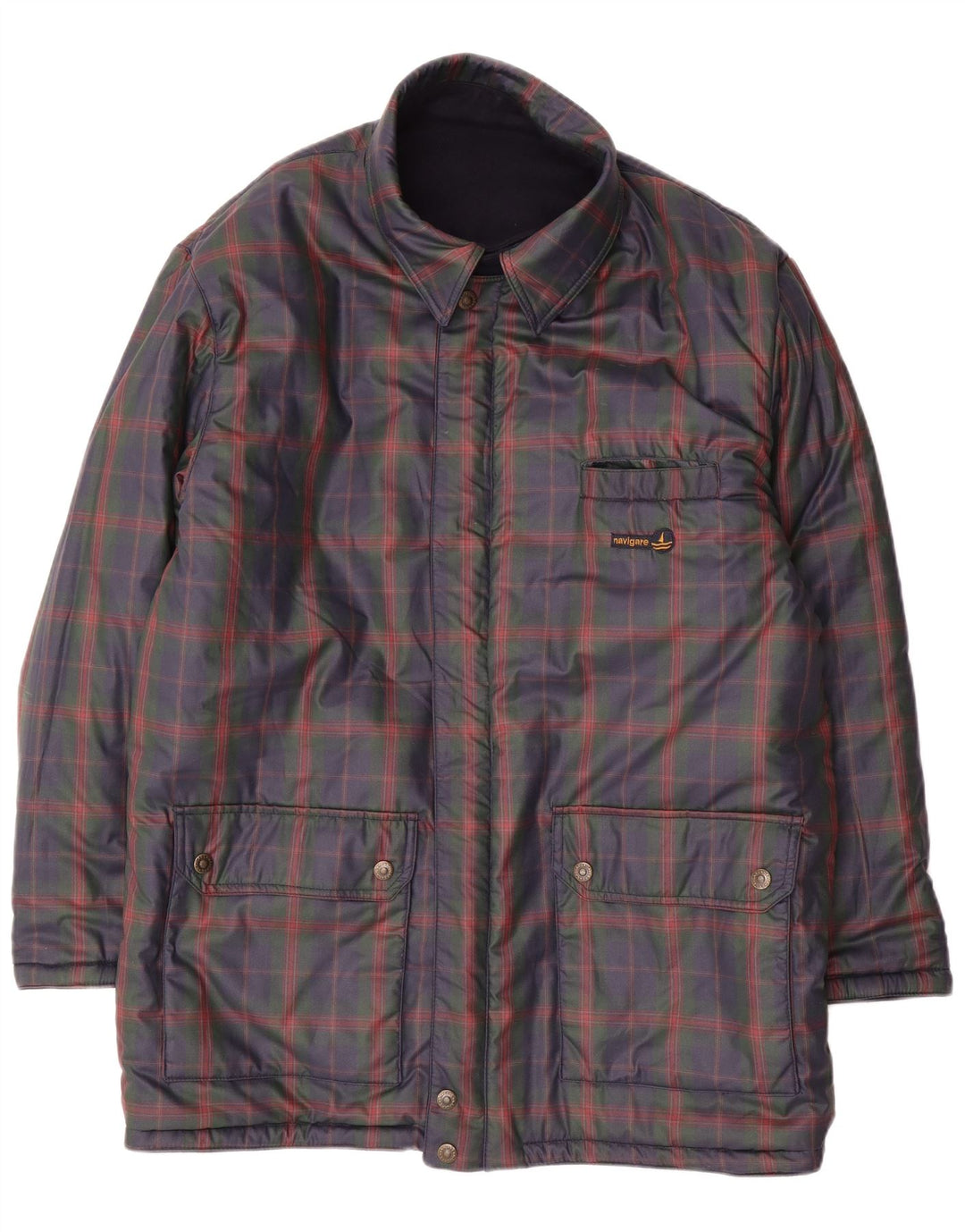 NAVIGARE Vendbar herrejakke UK 44 2XL Marineblå Uld