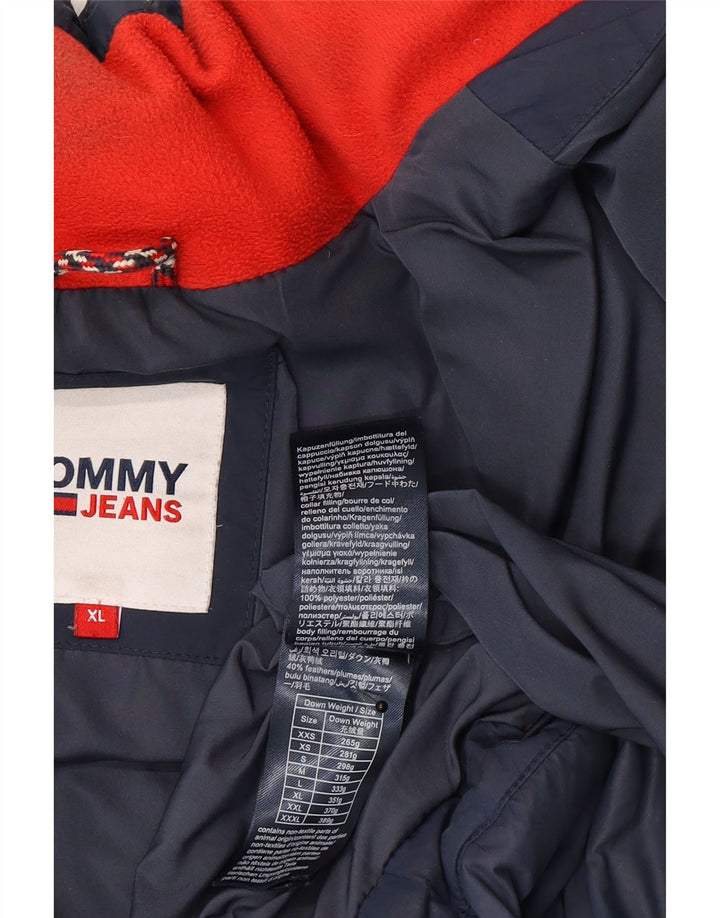 Tommy Hilfiger Herre Polstret Jakke UK 42 XL Navy Blue Polyester