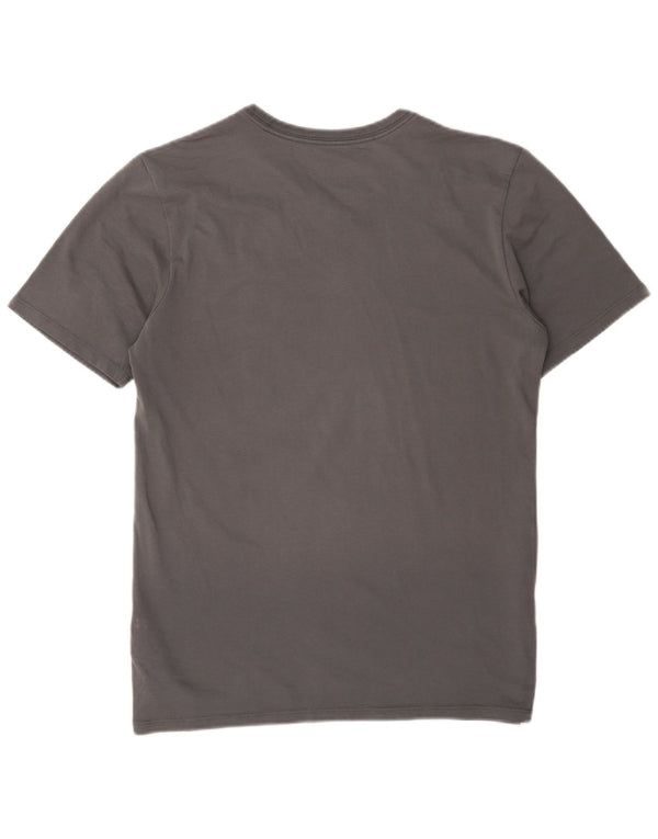 Nike Herre Dri Fit grafisk T-shirt top lille grå bomuld