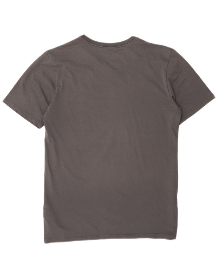 Nike Herre Dri Fit grafisk T-shirt top lille grå bomuld
