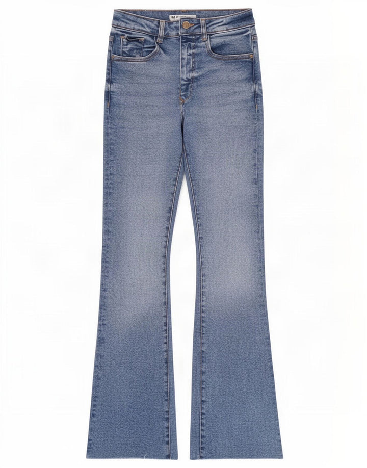 Zara Dame Bootcut Jeans EU 36 XS W26 L30 Blå